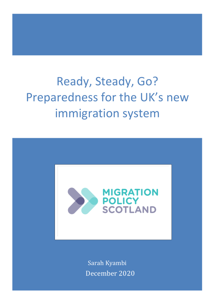 Front cover of Ready, Steady, Go? Preparedness for the UK’s new immigration system