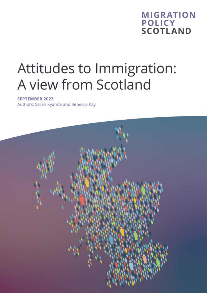 Front cover of Attitudes to Immigration: A view from Scotland