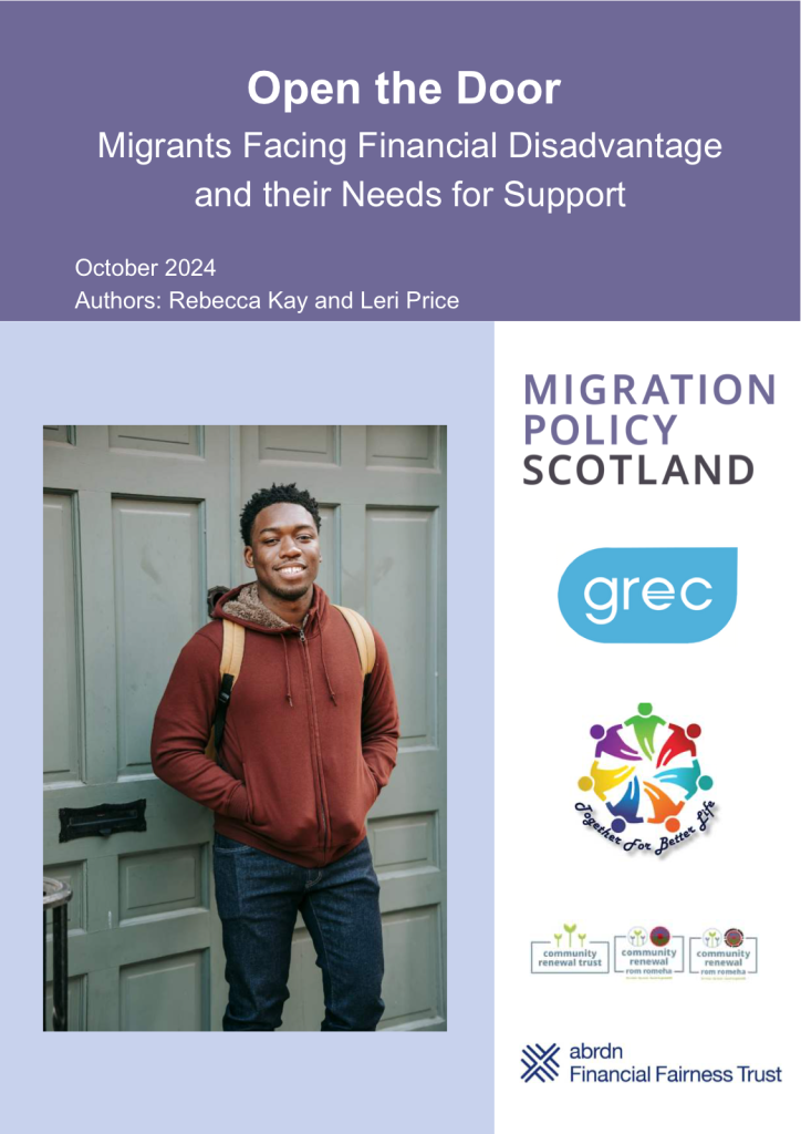 Front cover of Financial disadvantage in migrant households: Report